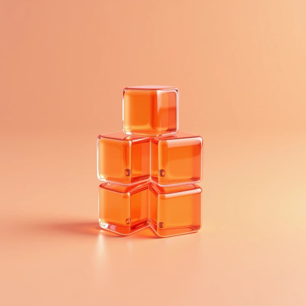 Modular glass cubes render